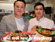 Mui Mui bietet südostasiatische vegetarische Küche am Augsburger Perlachberg. Münchens Kochkünstler Viet Hai Pham verzaubert nun auch die „Datschiburger“ Gaumen (©Foto:M;artin Schmitz)